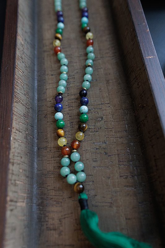 Seven Chakra Jade Stone Japa Mala - Image 2