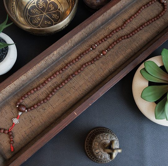 Antique Raktu Seed Japa Mala