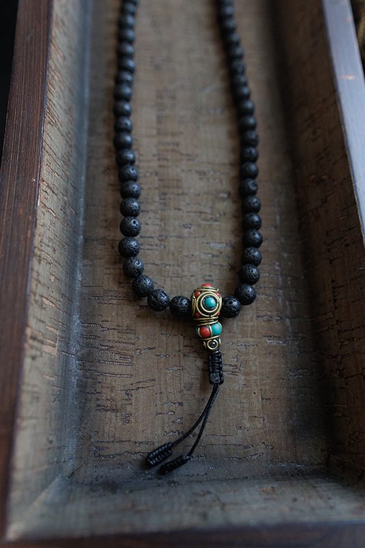 Lava Stone Prayer Mala - Image 2