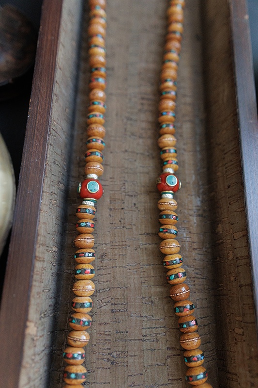 Antique Inlay Bodhi Seed Prayer Mala - Image 6