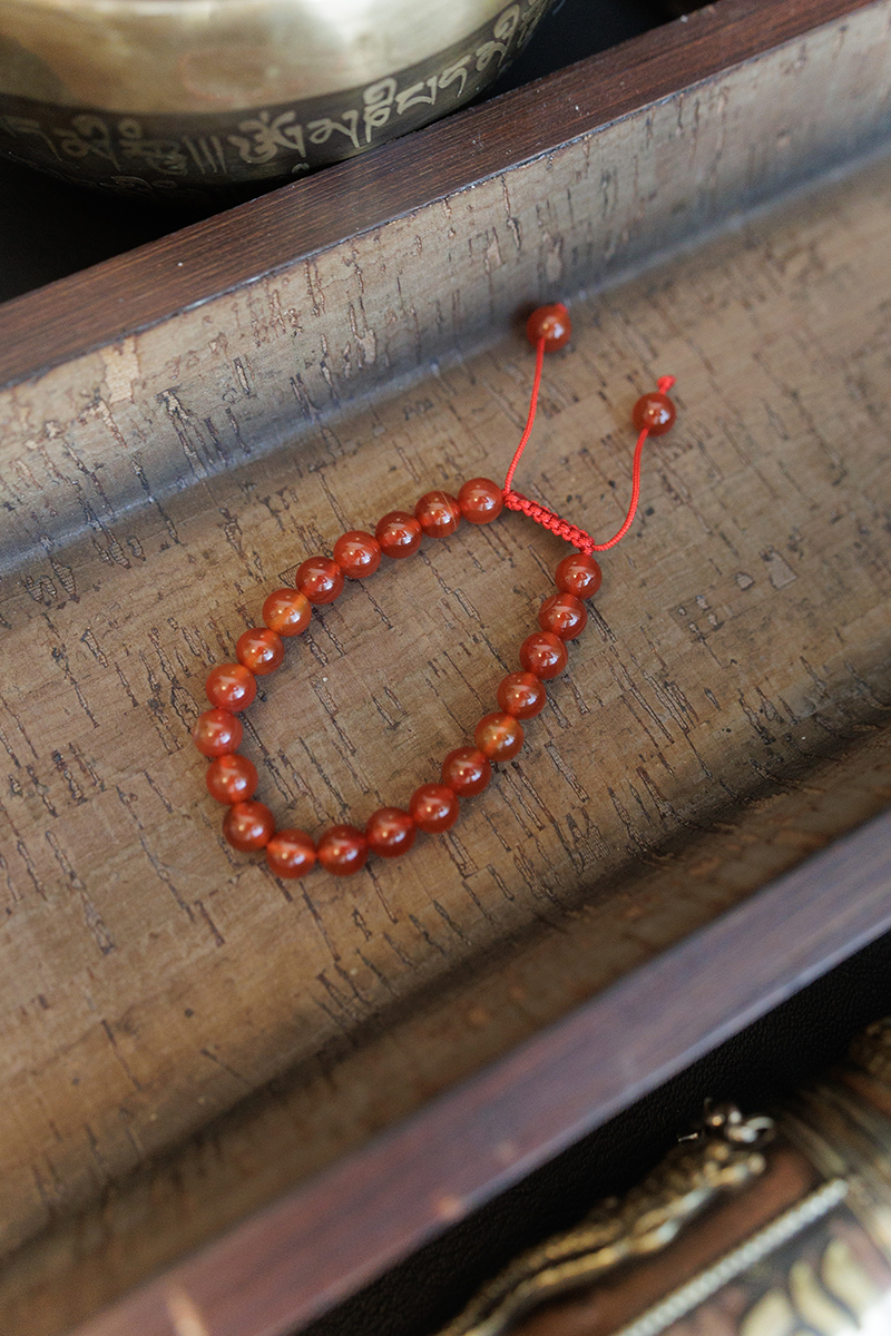 Carnelian Stone Wrist Mala - Image 2