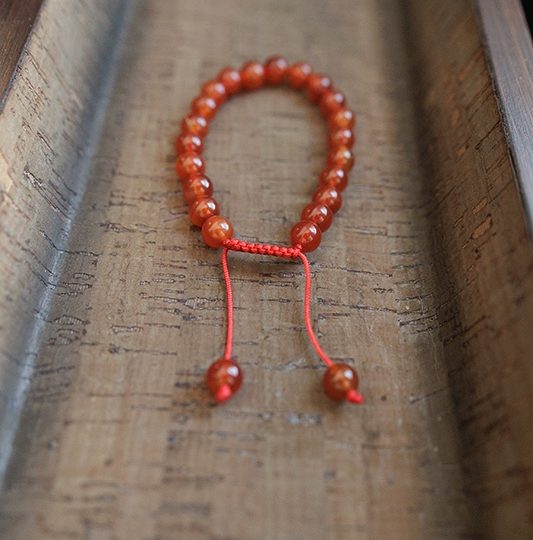 Carnelian Stone Wrist Mala