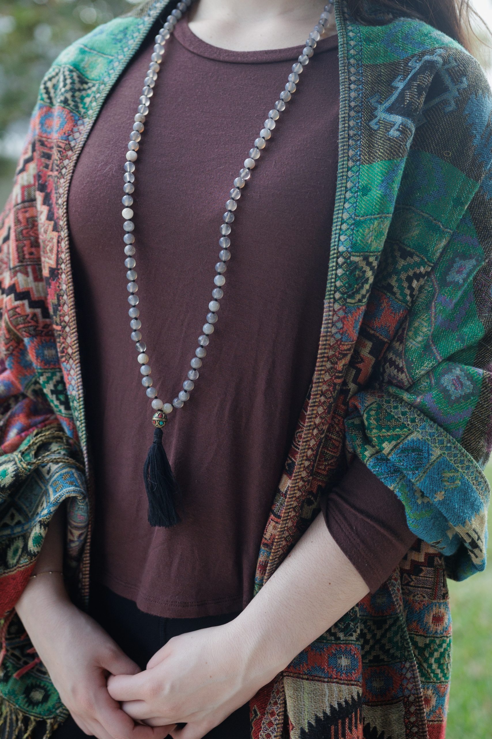 Mystic Mist Quartz Prayer Mala - Image 3