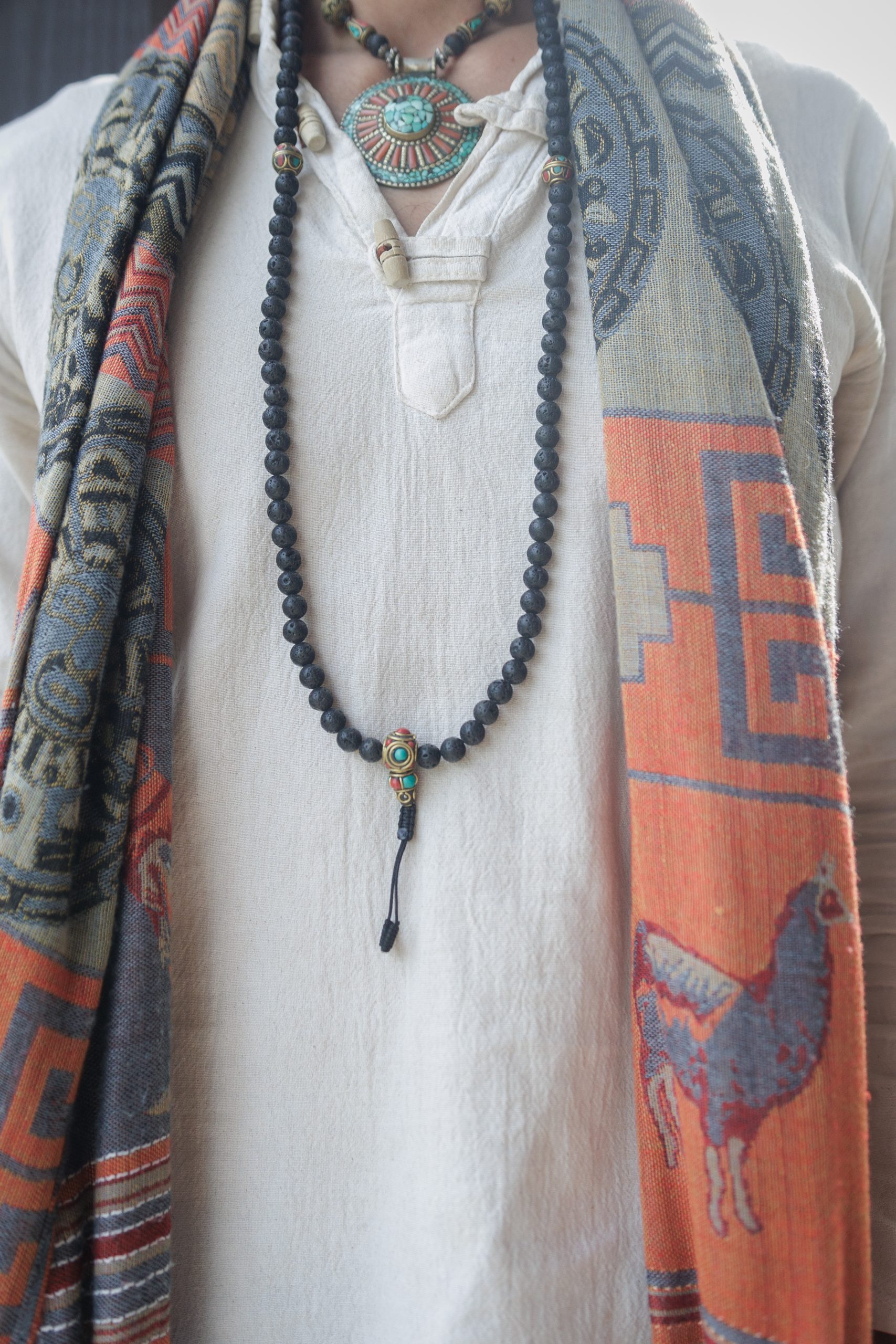 Lava Stone Prayer Mala - Image 4