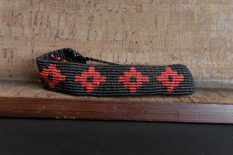 Chakana Symbol Hand Woven Inca Bracelet - Peru