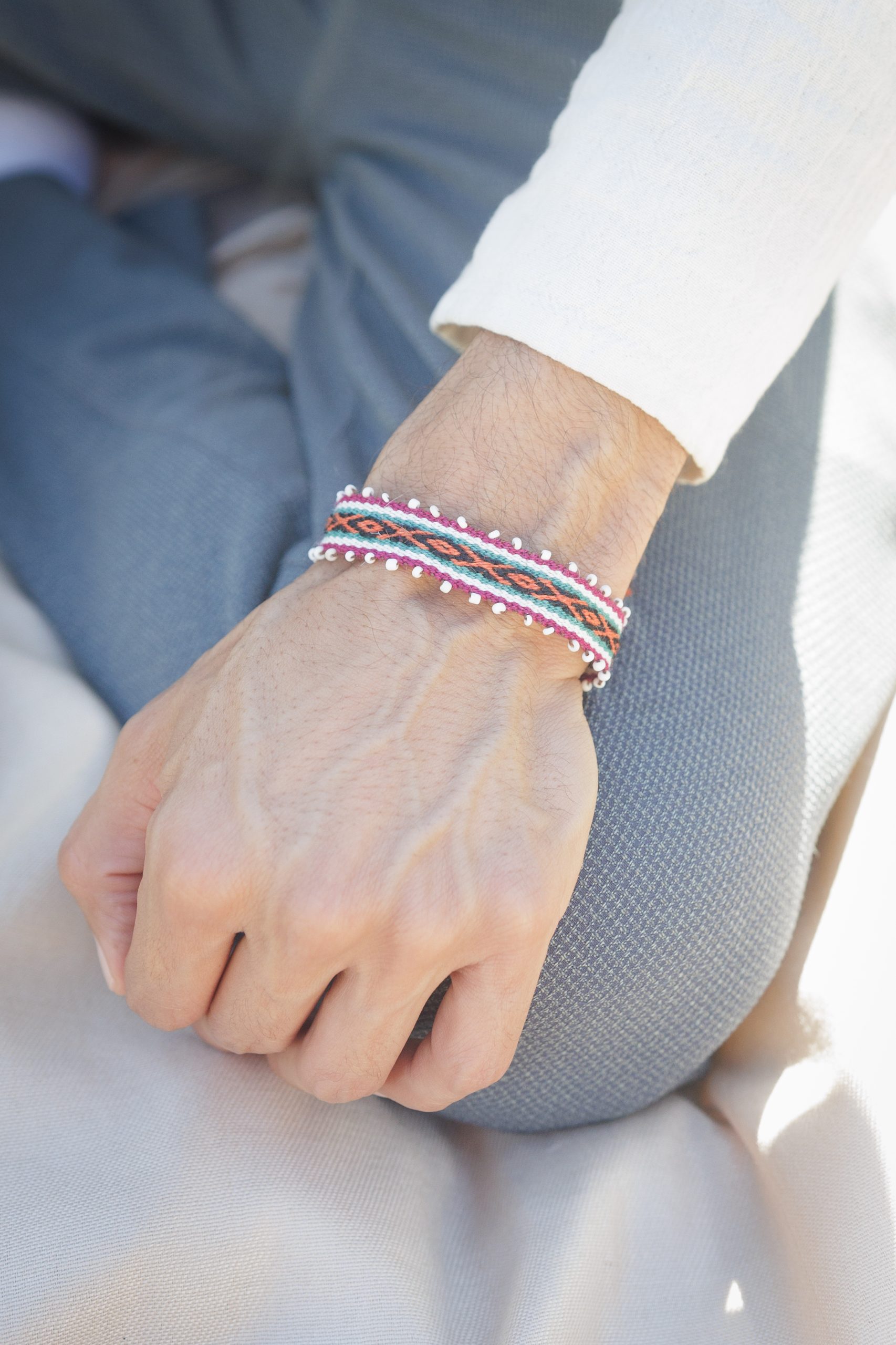 Beaded Woven Inca Pattern - Peru - Image 4
