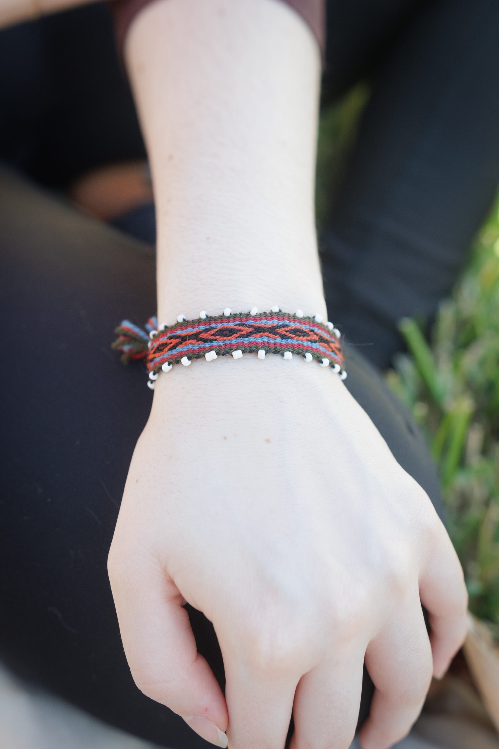 Beaded Woven Inca Pattern - Peru - Image 3